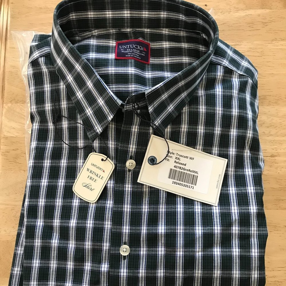 UNTUCKit Relaxed Fit Wrinkle Free Long Sleeve Shirt (Style: Truscott)